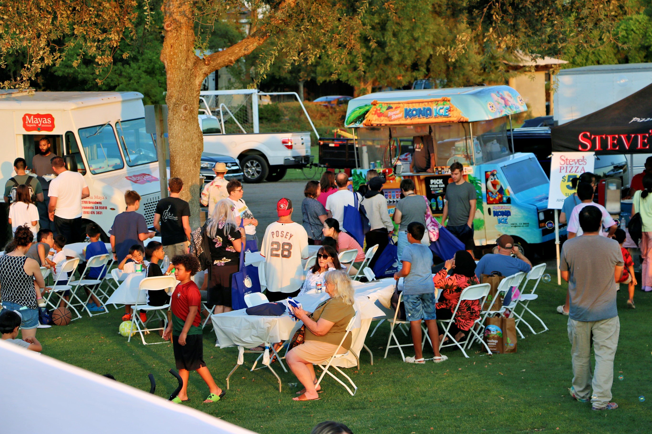 Food trucks at Davis community event