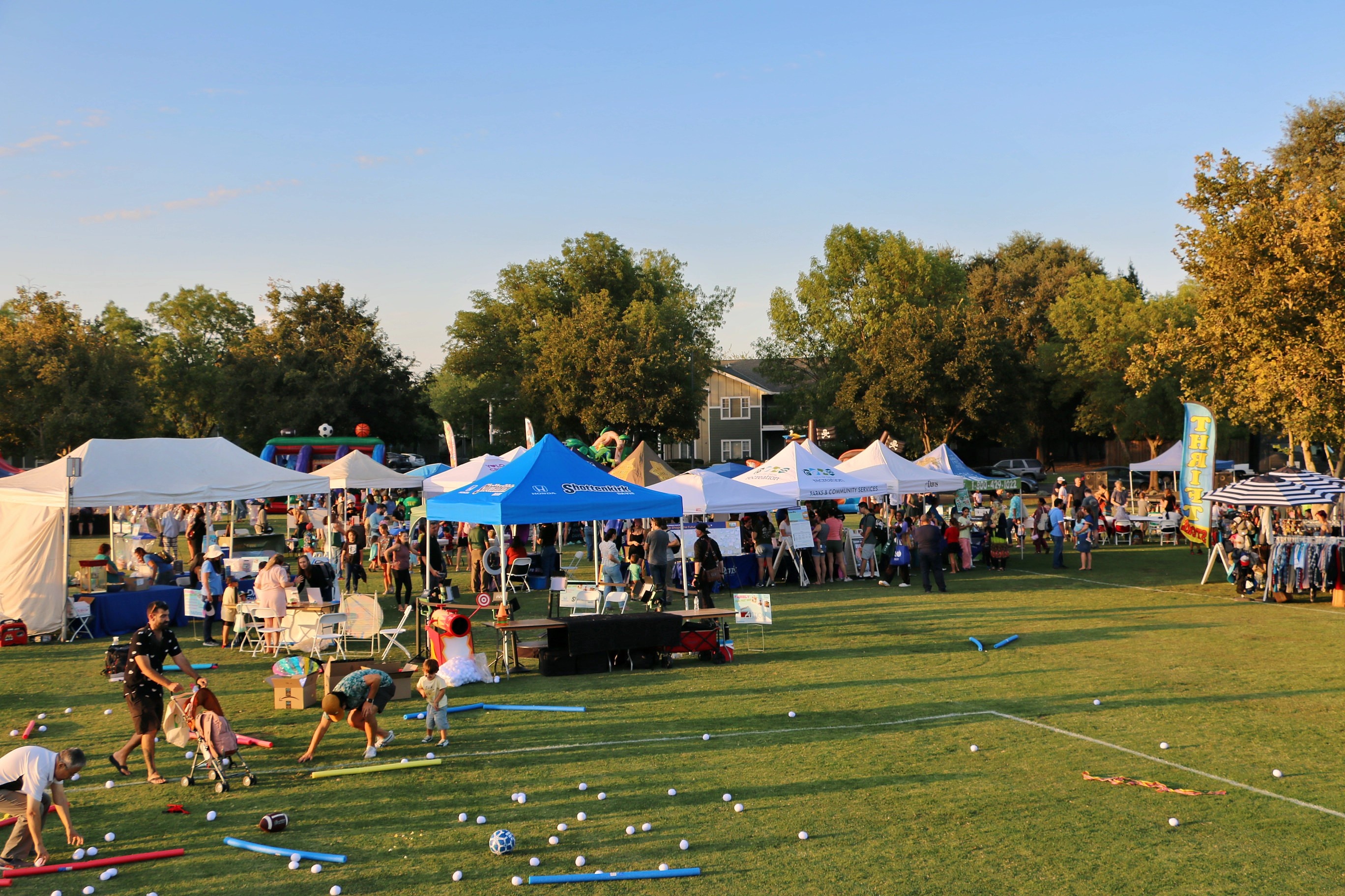Annual recap event aerial view