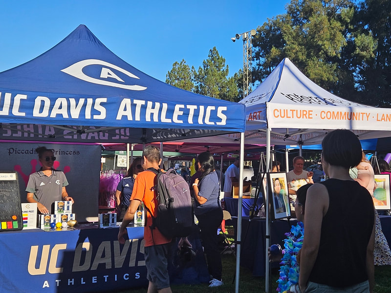 UC Davis athletics booth